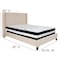 Flash Furniture Platform Bed Set, Riverdale, Full, Beige HG-BM-34-GG - alternate 4
